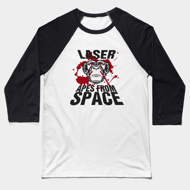 APES FROM SPACE #2 Baseball T-Shirt by RickTurner